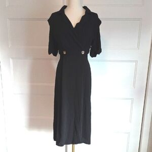 ASOS Elegant Black Midi Dress